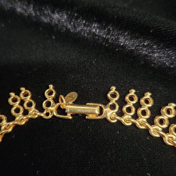 Reversible Blue Lapis Cubic Zirconia Necklace 17.5" Joan Rivers AB Jewelry VTG - Picture 10 of 13